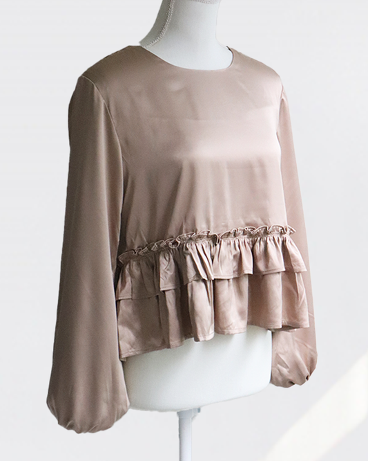 Lustre Frill Blouse