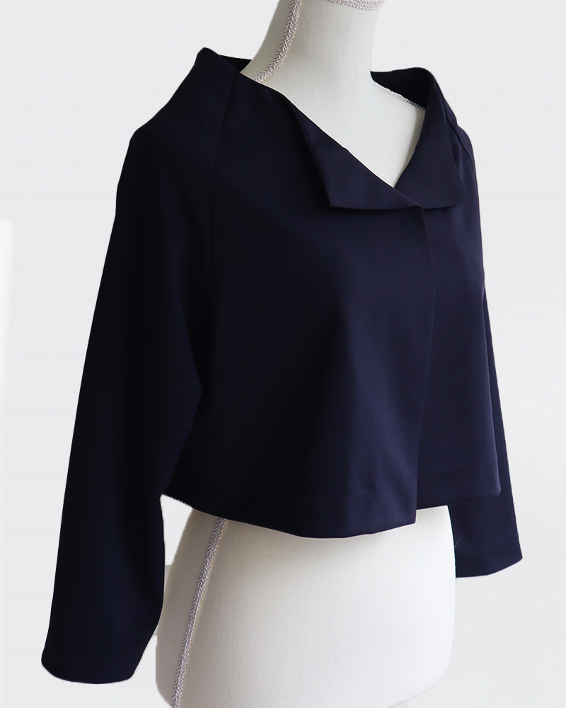 Sculpted Collar Jacket