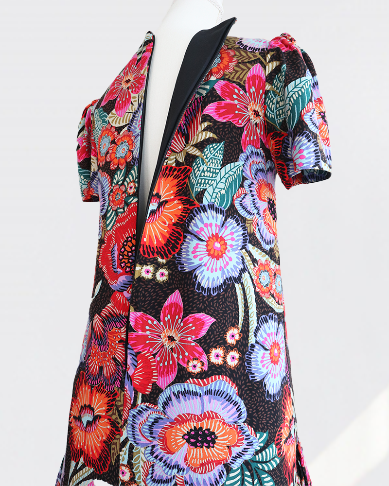 Petal Flare Dress Tropical Bloom