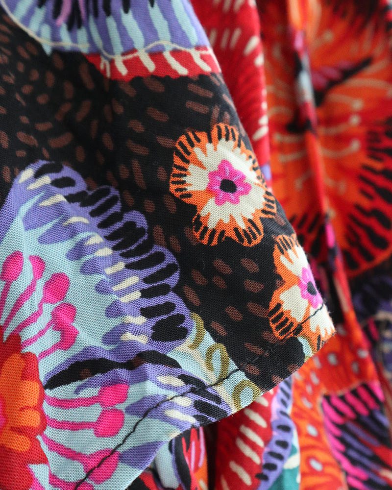 Petal Flare Dress Tropical Bloom