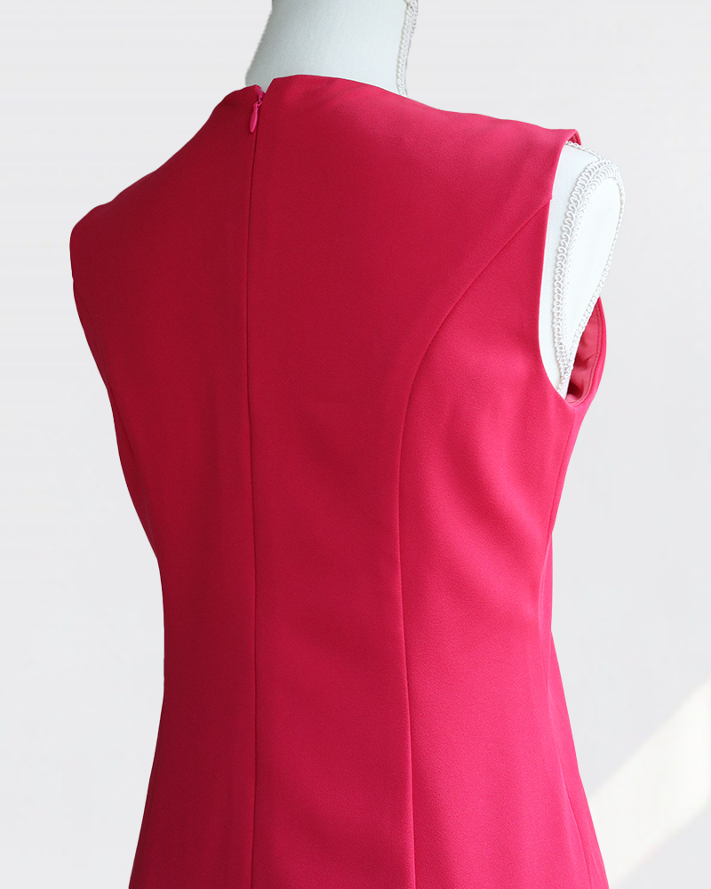 Lufty Dress Double RedPink