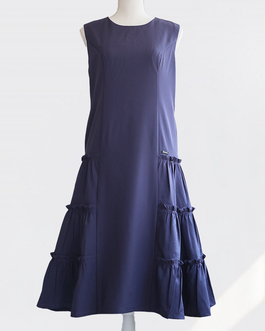 Lufty Dress Triple Blue Gray