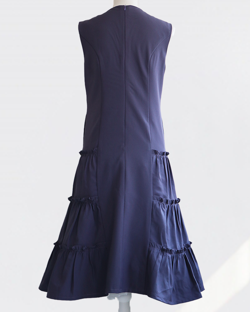 Lufty Dress Triple Blue Gray