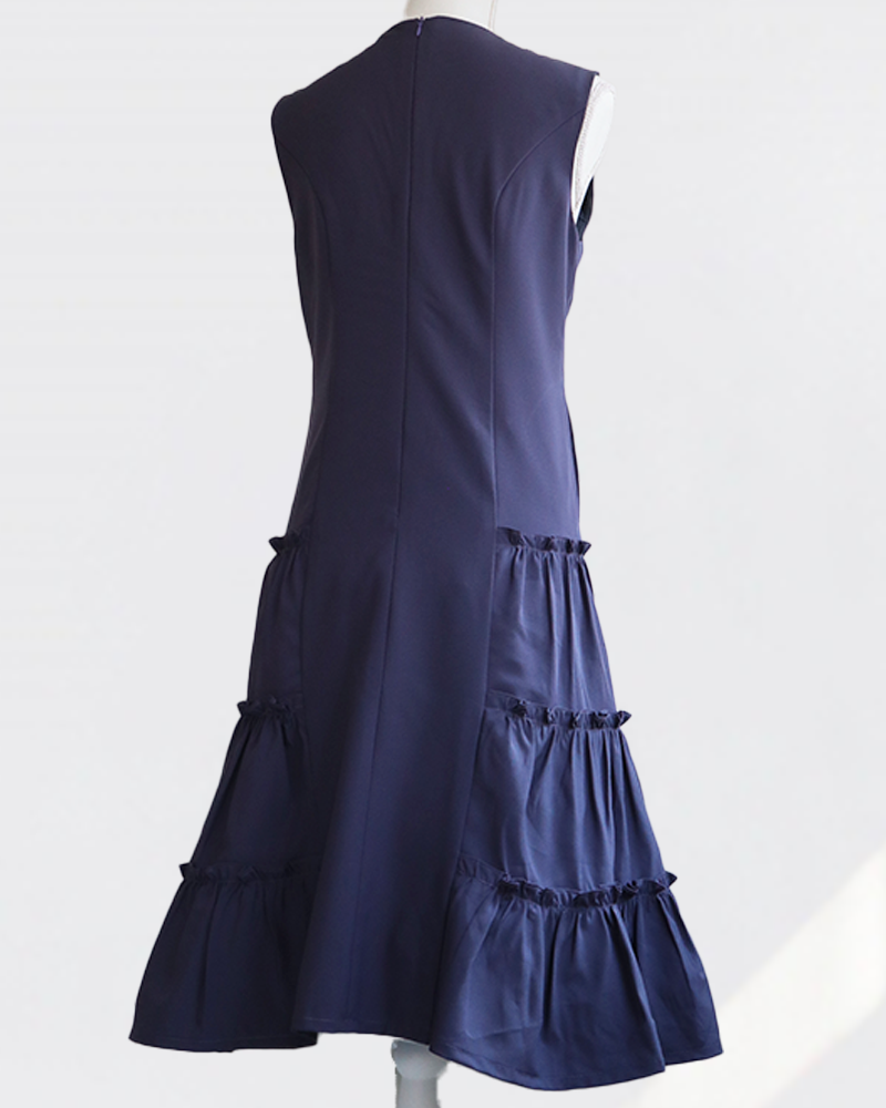 Lufty Dress Triple Blue Gray