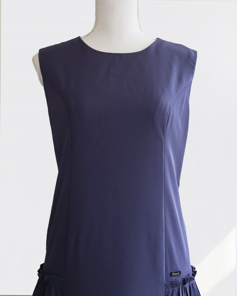 Lufty Dress Triple Blue Gray