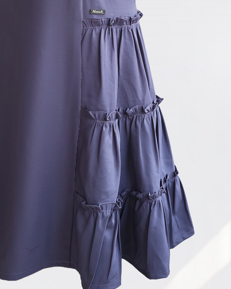 Lufty Dress Triple Blue Gray