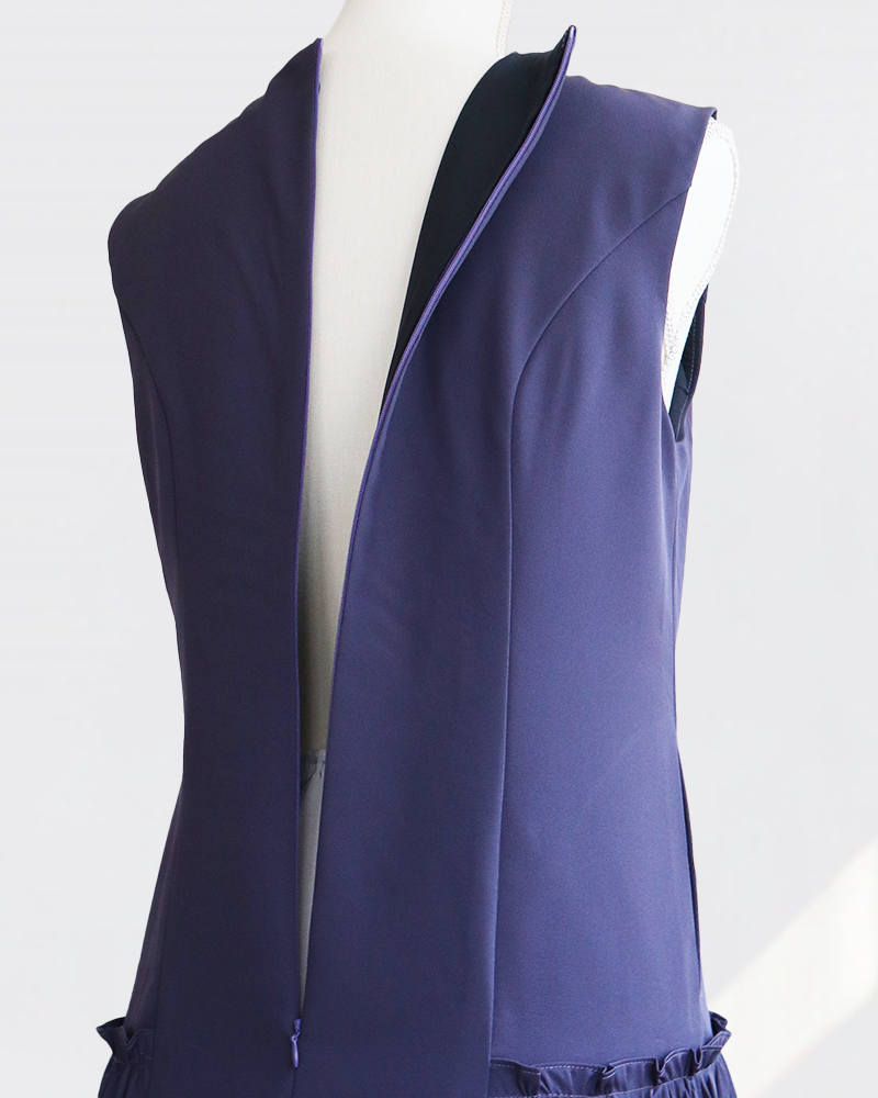 Lufty Dress Triple Blue Gray