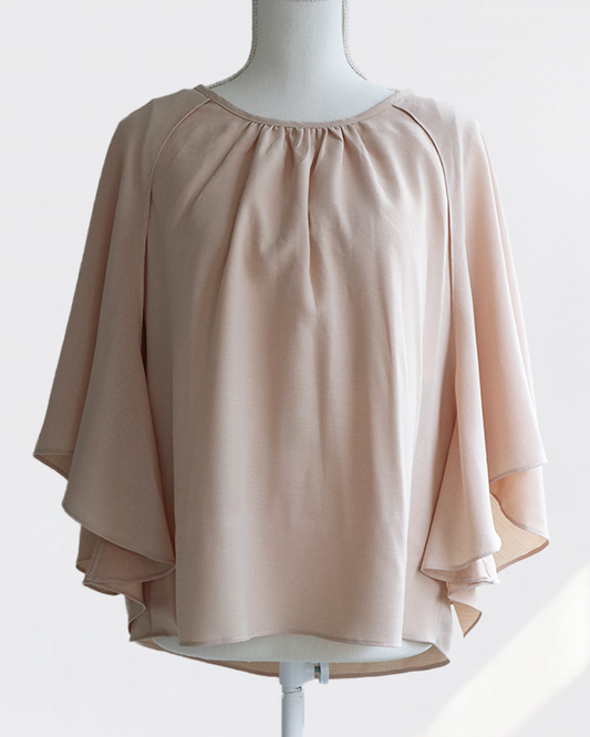 Graceful Cape Blouse