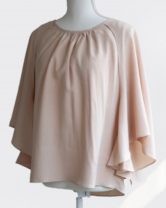 Graceful Cape Blouse