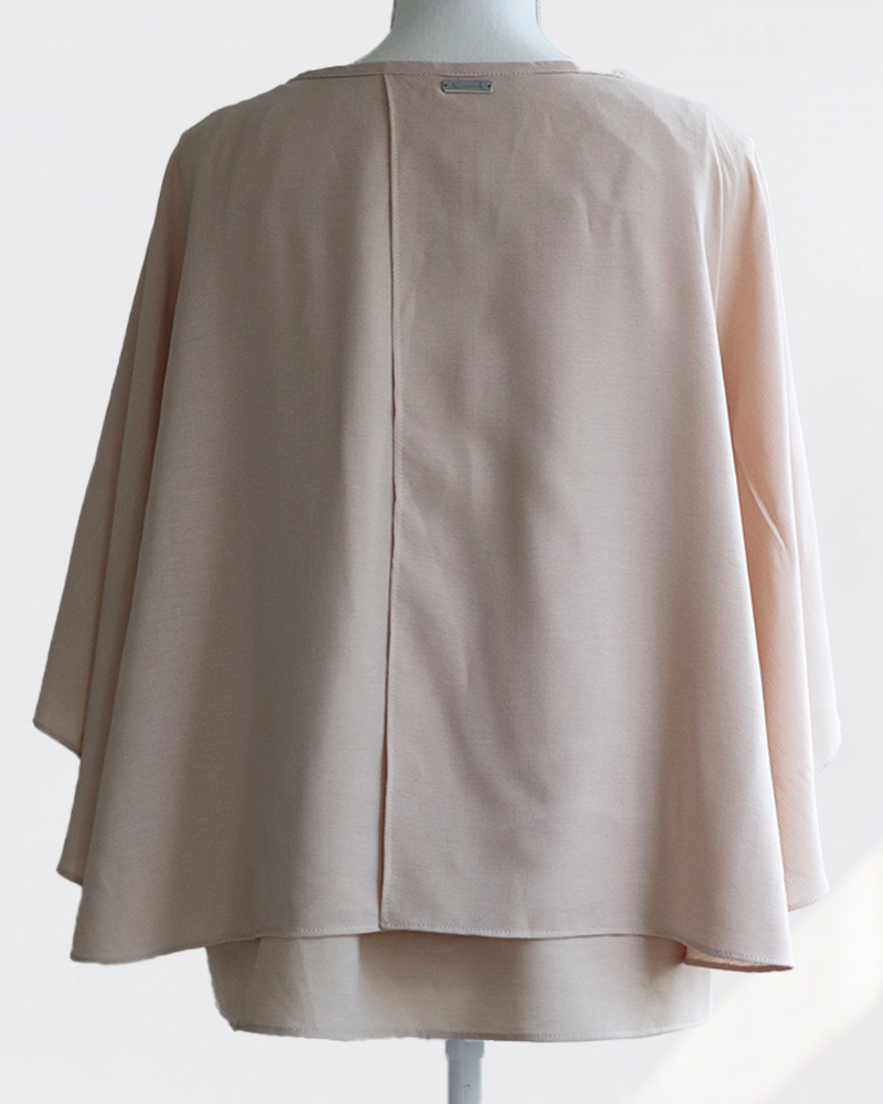 Graceful Cape Blouse