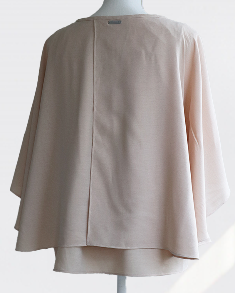 Graceful Cape Blouse