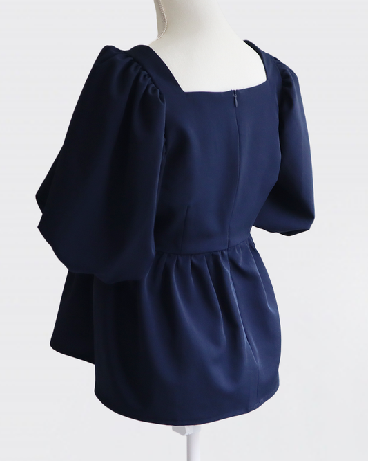 Volume Sleeve Peplum