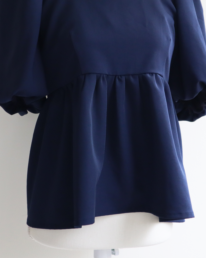 Volume Sleeve Peplum