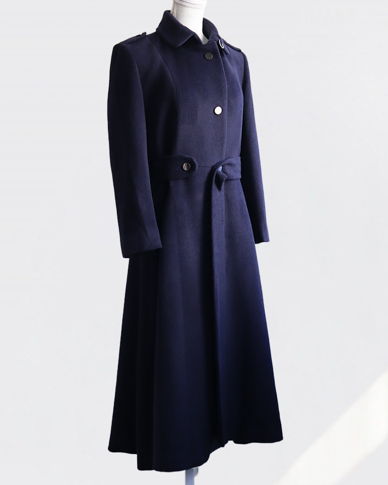 Serene Dual-Neck Coat NAVY