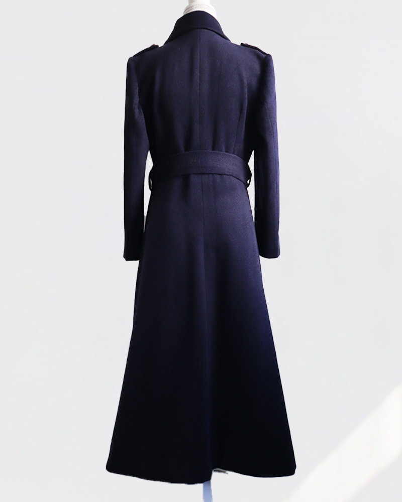 Serene Dual-Neck Coat NAVY