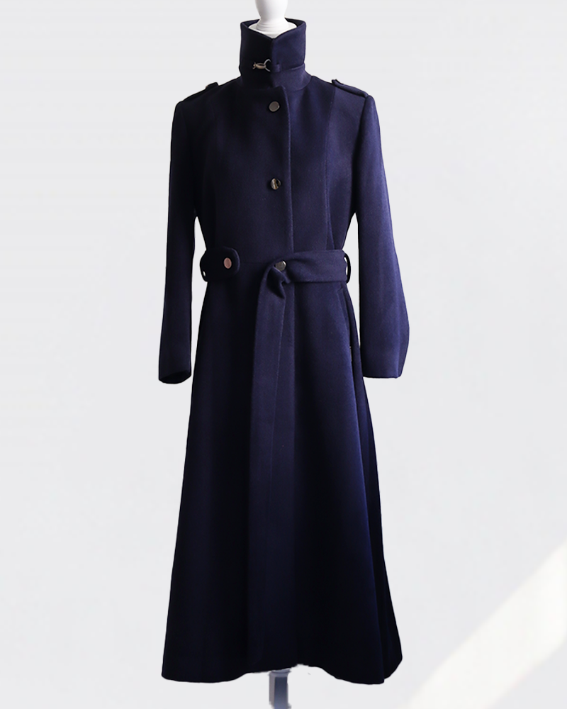Serene Dual-Neck Coat NAVY