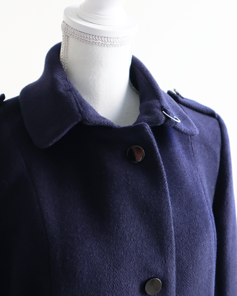 Serene Dual-Neck Coat NAVY