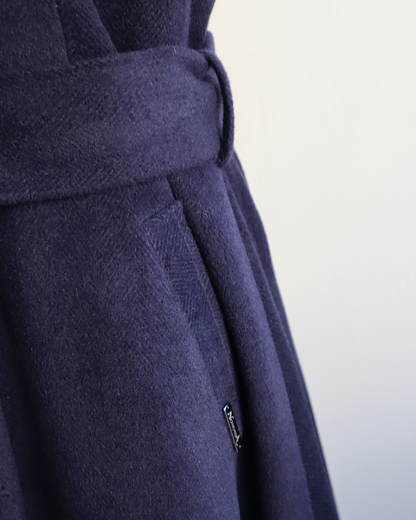 Serene Dual-Neck Coat NAVY