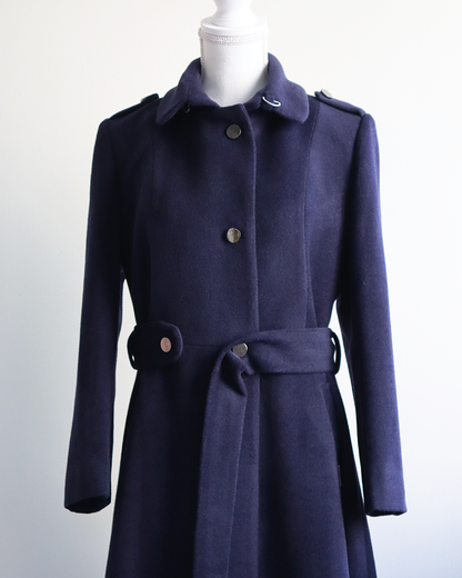 Serene Dual-Neck Coat NAVY