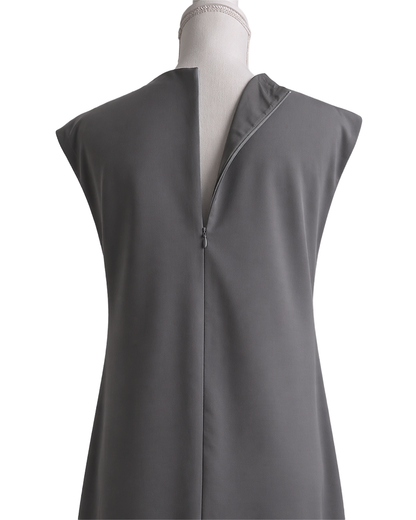 Petal Flare Dress CHARCOAL GRAY– Sleeveless