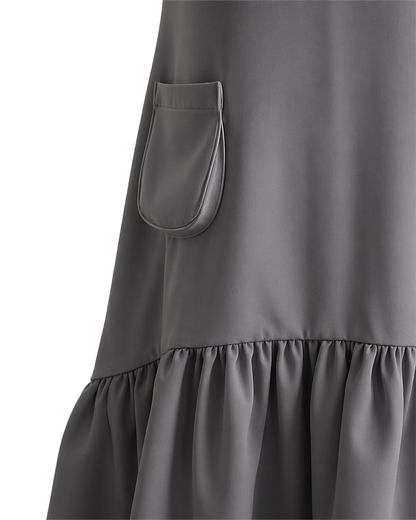Petal Flare Dress CHARCOAL GRAY– Sleeveless