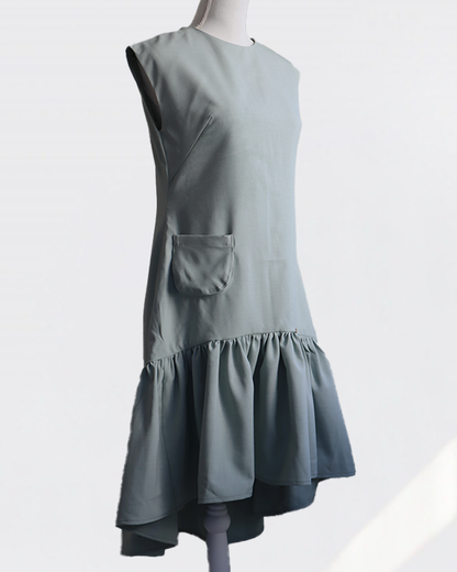 Petal Flare Dress SAGE MINT– Sleeveless