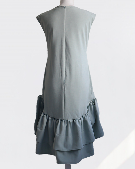 Petal Flare Dress SAGE MINT– Sleeveless