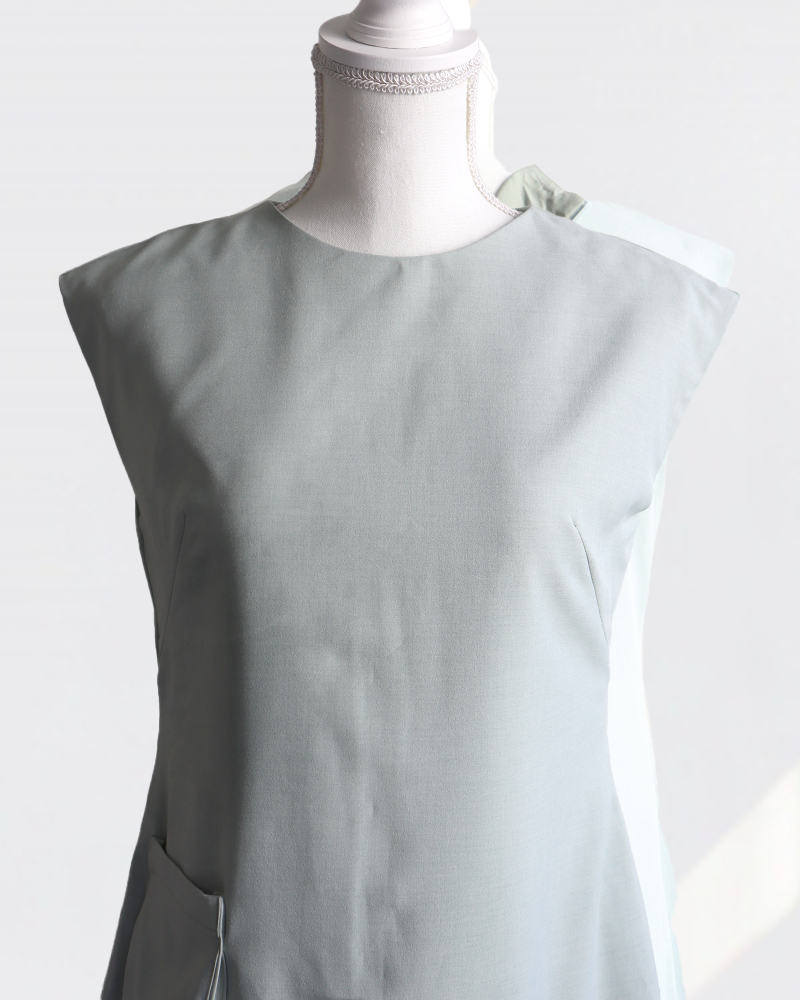 Petal Flare Dress SAGE MINT– Sleeveless