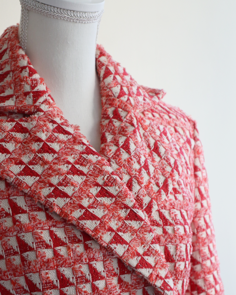 Art Crop Jacket RED MIX