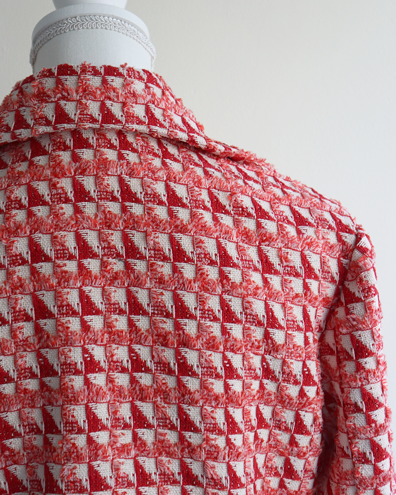 Art Crop Jacket RED MIX