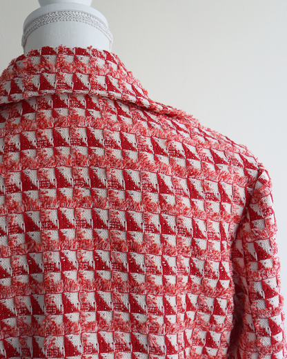 Art Crop Jacket RED MIX