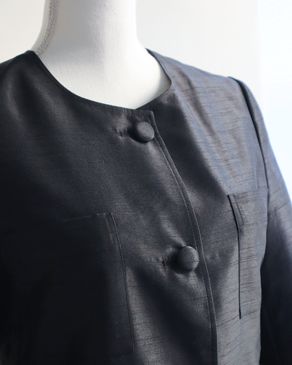 Ruffle Bloom Jacket BLACK