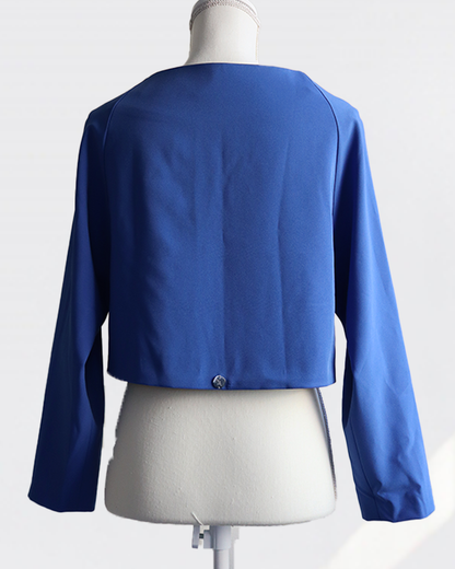 Sculpted Collar Jacket ROYAL BLUE
