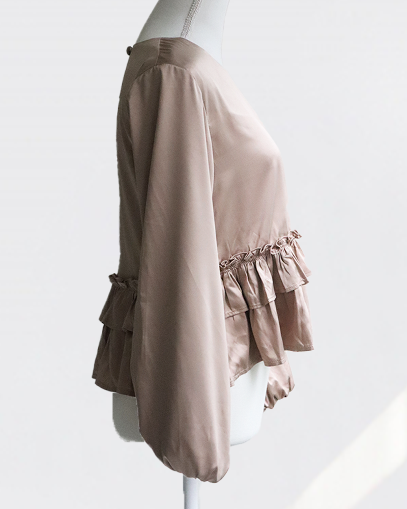 Lustre Frill Blouse