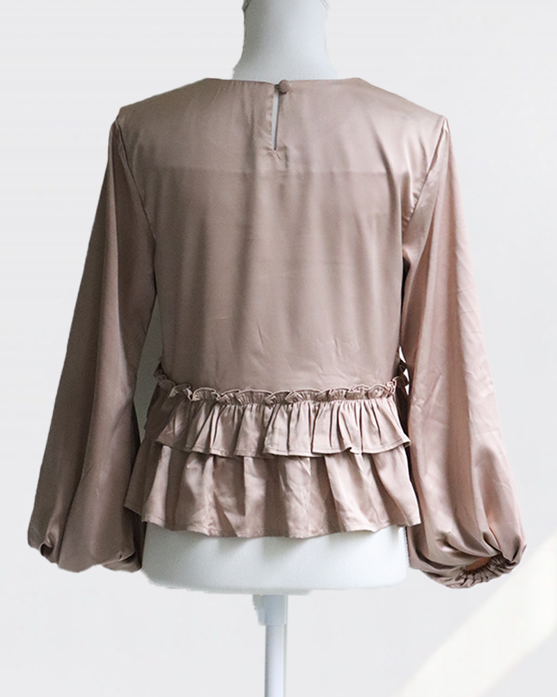 Lustre Frill Blouse