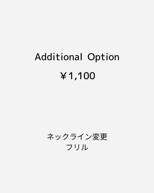 Additional Option（￥1,100）