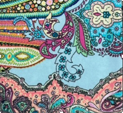 325 Aqua Paisley