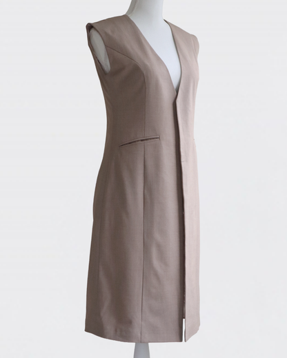 Nocolla Long Gilet BEIGE