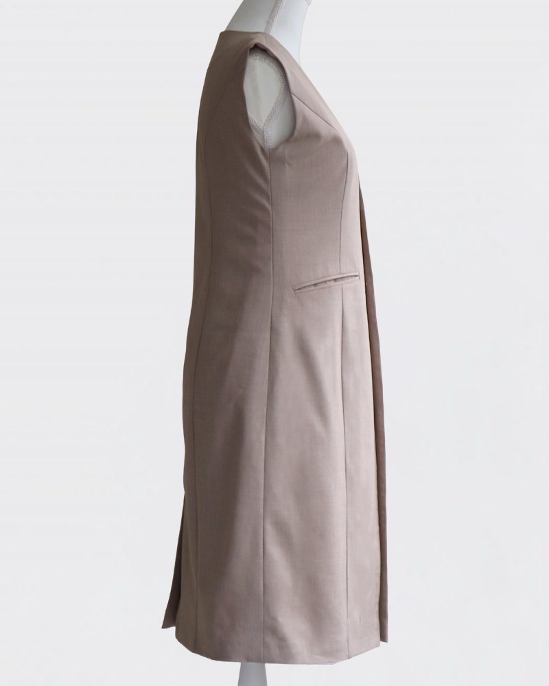 Nocolla Long Gilet BEIGE