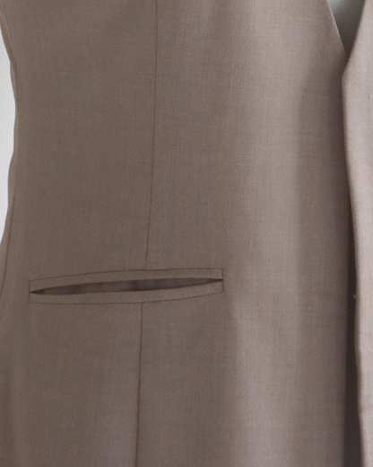 Nocolla Long Gilet BEIGE