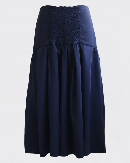 Arc Smock Skirt NAVY