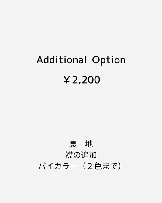 Additional Option （￥2,200）