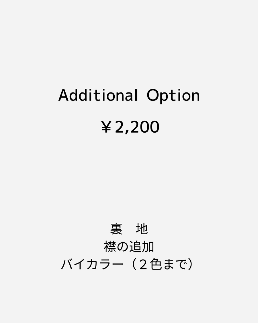Additional Option （￥2,200）