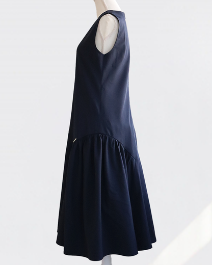 Cross Flare Dress NAVY