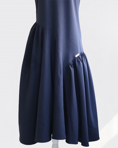 Cross Flare Dress NAVY