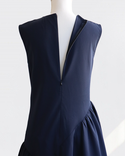 Cross Flare Dress NAVY