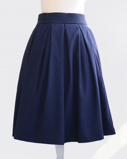 Swing Tuck Skirt NAVY