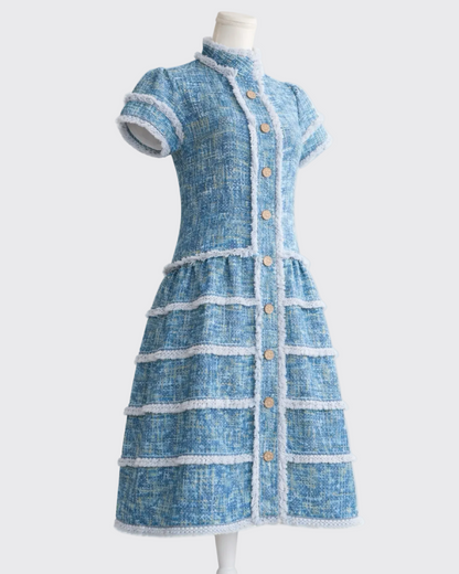 Cherie Tier Dress MIST BLUE