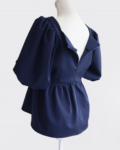 Volume Sleeve Peplum