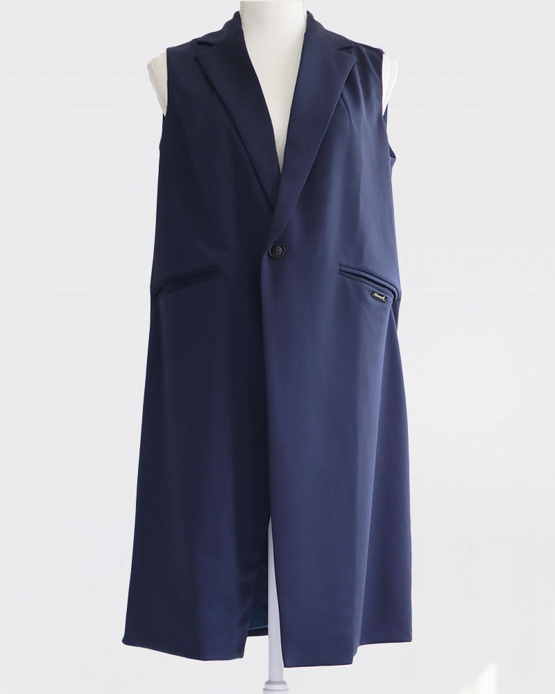 Glide-Line Long Gilet NAVY